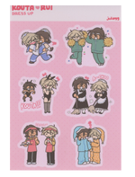 Kouta & Rui Dress Up Sticker Sheet