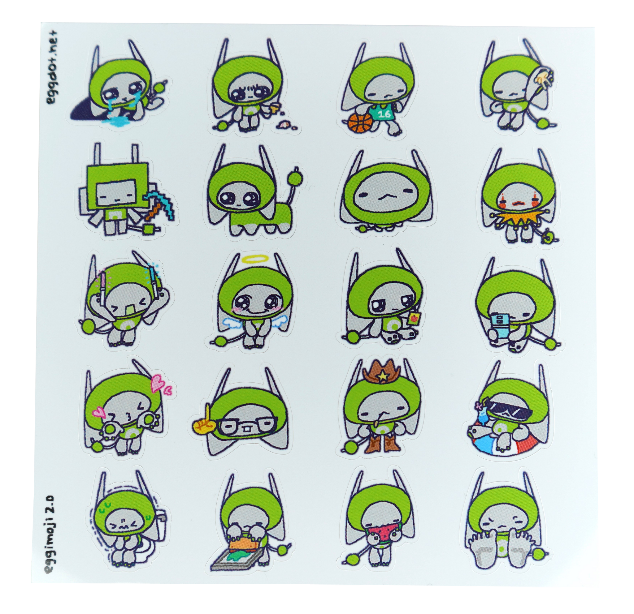 Eggimoji 2.0 Sticker Sheet