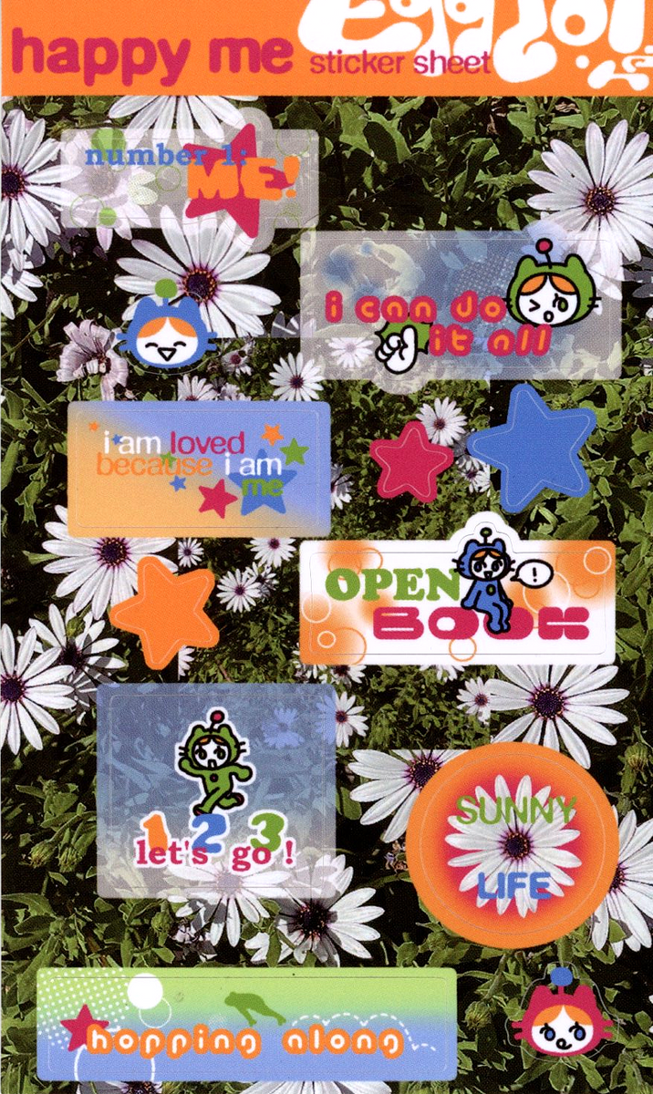 Happy Me Sticker Sheet – EGGDOT.NET