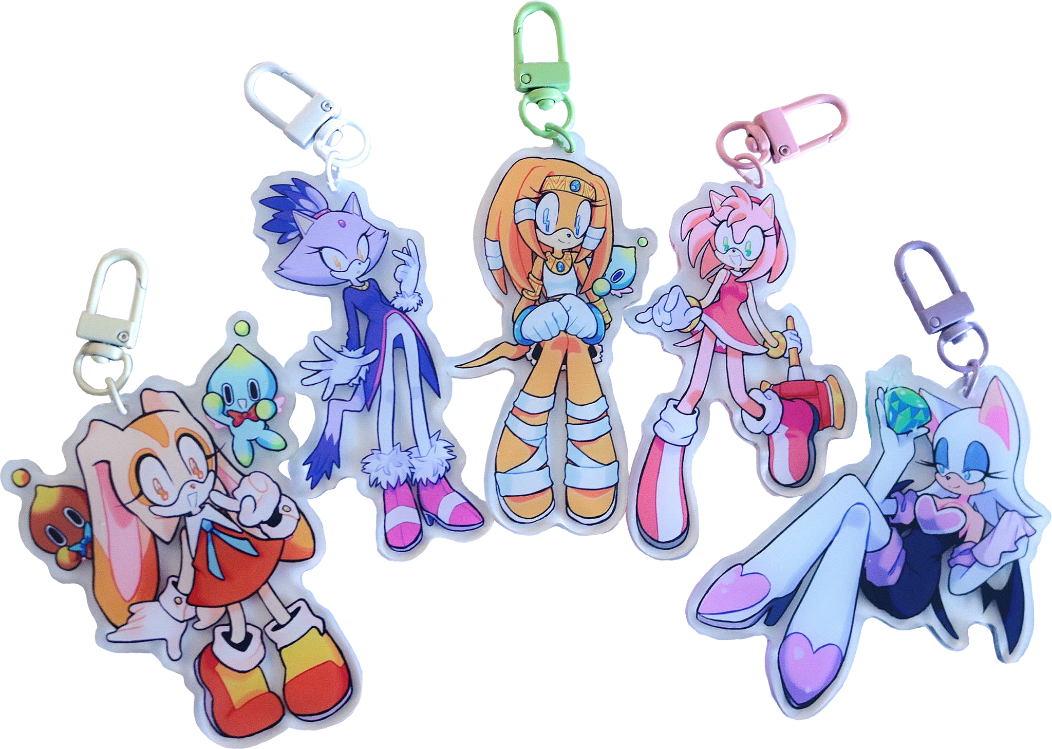 Sonic Girls Keychains
