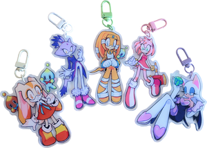Sonic Girls Keychains